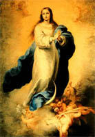 The Inmaculate Conception Virgin, painted by Murillo (Seville, 1617-1682)